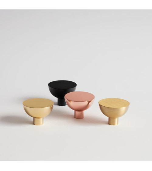Pomello per mobile in oro lucido LUNA M maniglia design