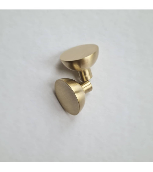 Pomolo per mobile oro opaco LUNA M design