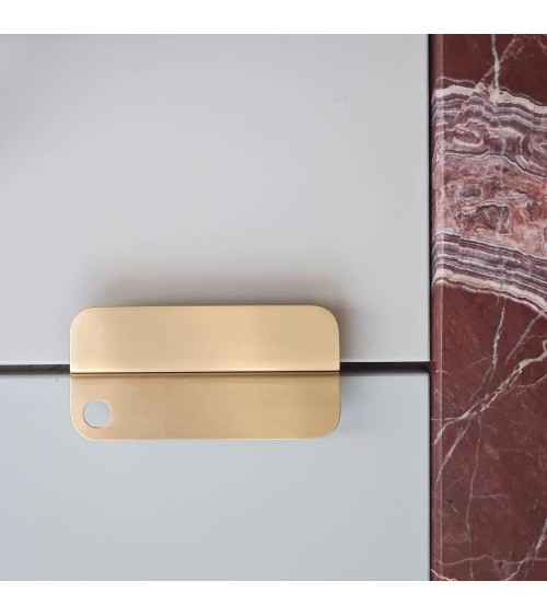 Maniglia per mobile in ottone EDIT EDGE maniglia design