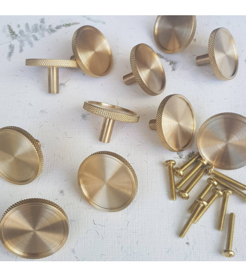 Pomello per mobile in ottone VERA S maniglia design