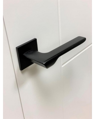 Maniglia per porta in zamak LIGNE maniglia design vista dall'alto inclinata