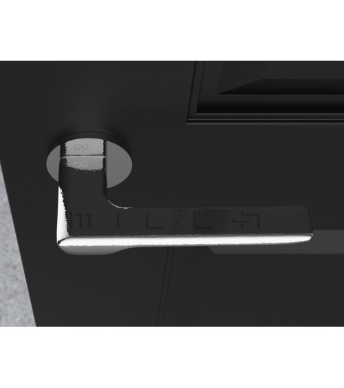 Maniglia per porta in zamak LIGNE ferramenta design