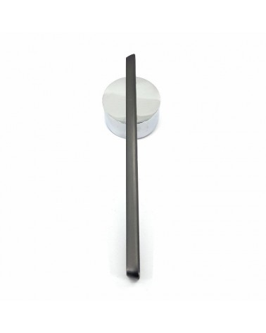 Maniglia per porta in zamak JUMELLE design vista frontale su sfondo bianco