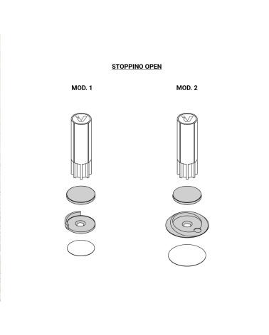 Fermaporta magnetico Verum Stoppino Open Mod.1