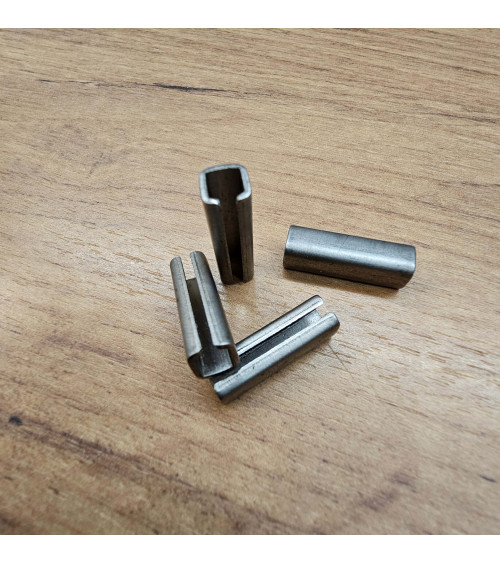 Adattatore riduttore in metallo, da 4 mm a 6 mm, per asta quadra WC da 4 mm