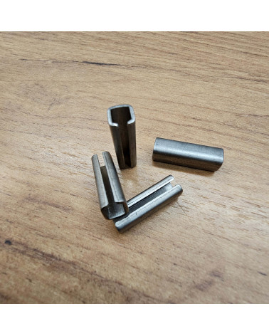 Adattatore riduttore in metallo, da 4 mm a 6 mm, per asta quadra WC da 4 mm