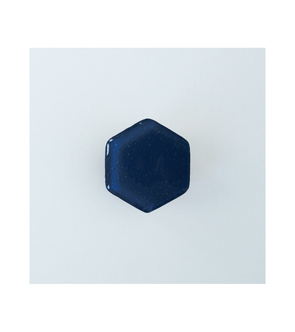 Pomello per mobile in vetro blu notte