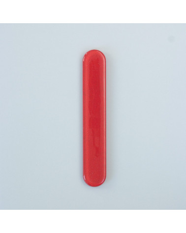 Pomello per mobile in vetro di colore rosso
