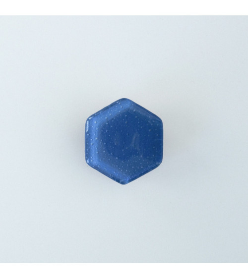 Pomello per mobile in vetro blu indaco