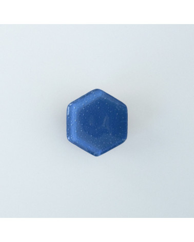 Pomello per mobile in vetro blu indaco