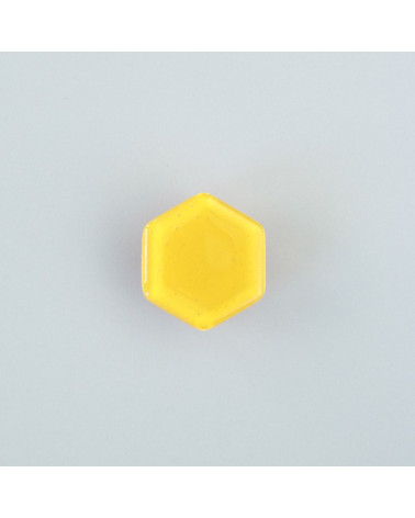 Pomello per mobile in vetro giallo