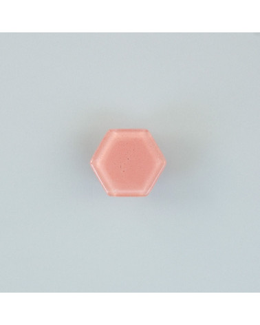 Pomello per mobile in vetro rosa