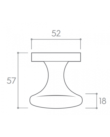 Pomolo da porta classico CO ORBIS rotondo - maniglia design