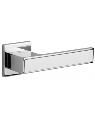 Maniglia per porta bicolore cromo/bianca TOTAL maniglia design