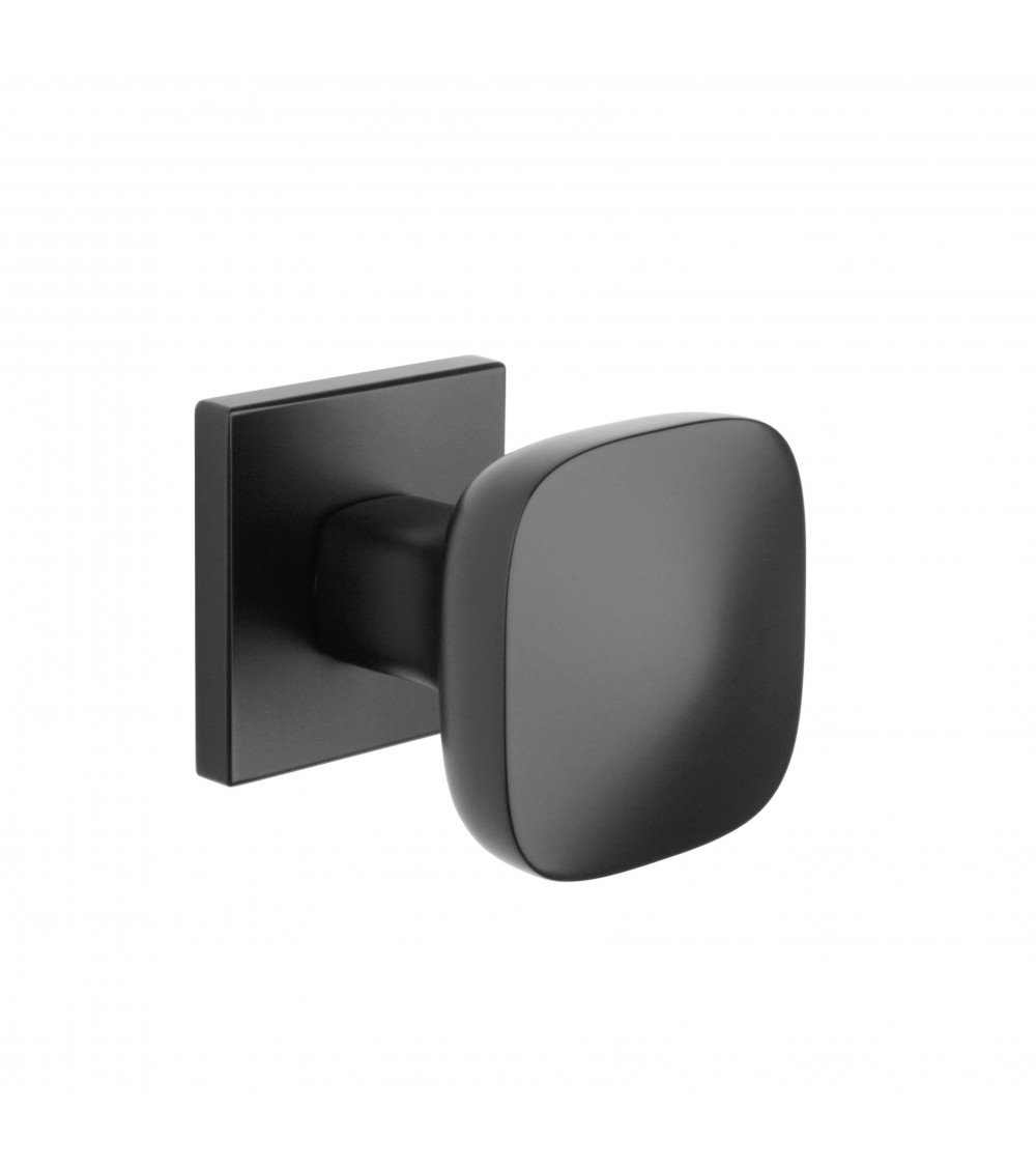 Pomello per porta nera KIAMA quadrato - maniglia design