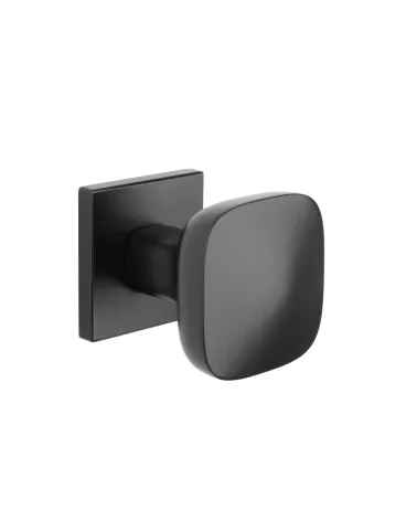 Pomello per porta nera KIAMA quadrato - maniglia design