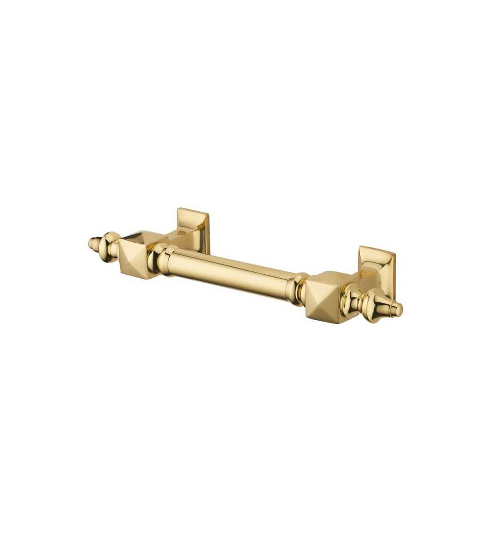 Maniglia bastone da maresciallo punta diamante in ottone P651