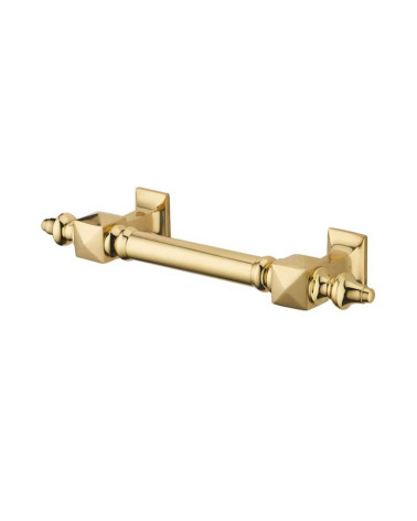 Maniglia bastone da maresciallo punta diamante in ottone P651