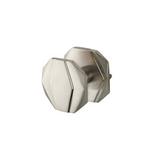 Pomello di tiraggio ottagonale piatto in ottone B169