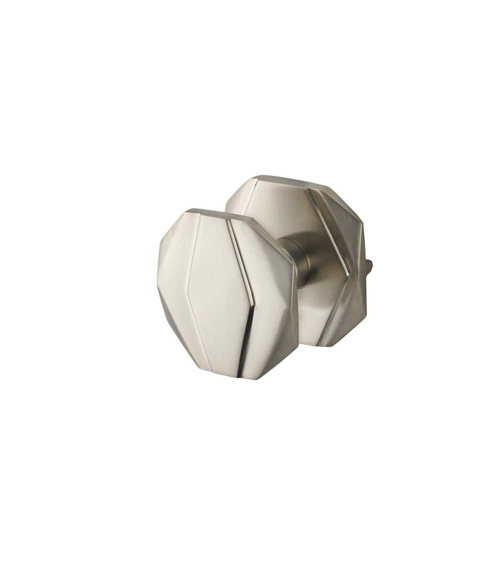 Pomello di tiraggio ottagonale piatto in ottone B169