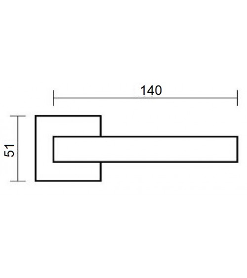 Maniglia per porta cromo lucido VS COSMO ferramenta design