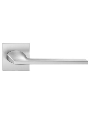 Maniglia per porta cromo satinato Harmony design vista frontale