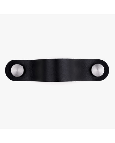 Maniglia per mobile in pelle naturale colore Nera/Nera