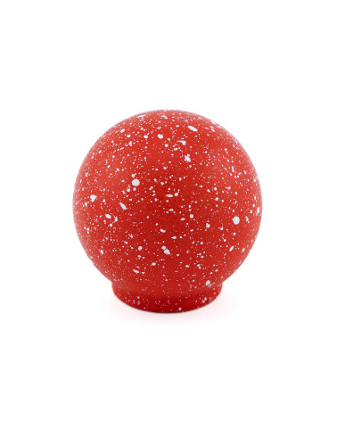 Pomello per mobile in legno di faggio rosso/bianco Mélange maniglia design