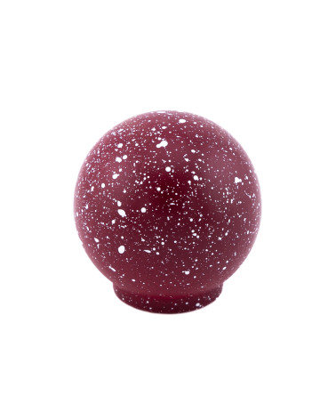 Pomello per mobile in legno di faggio rosso vino/bianco Mélange maniglia design