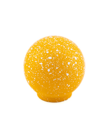 Pomello per mobile in legno di faggio giallo/bianco Mélange maniglia design