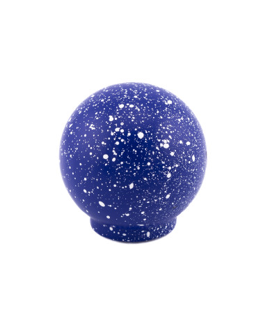 Pomello per mobile in legno di faggio blu scuro/bianco Mélange maniglia design