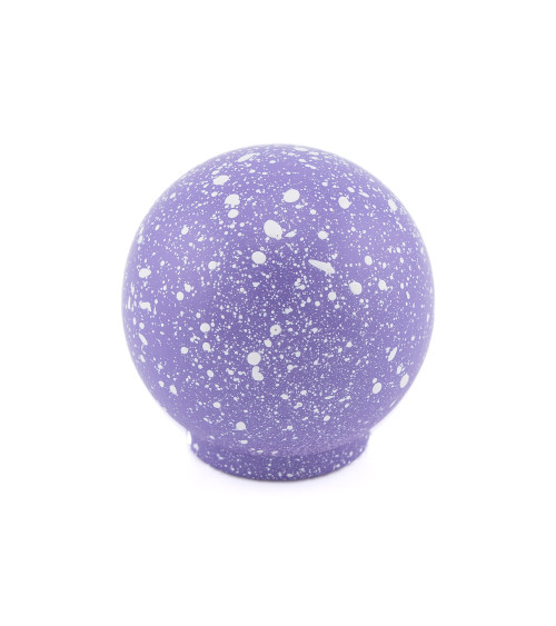 Pomello per mobile in legno di faggio lavanda/bianco Mélange maniglia design