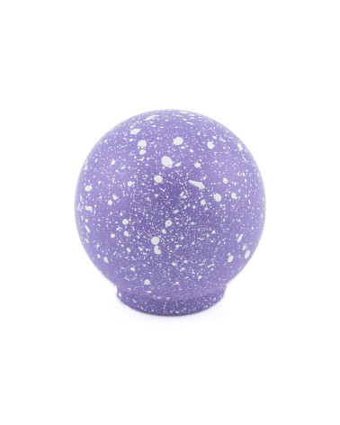 Pomello per mobile in legno di faggio lavanda/bianco Mélange maniglia design