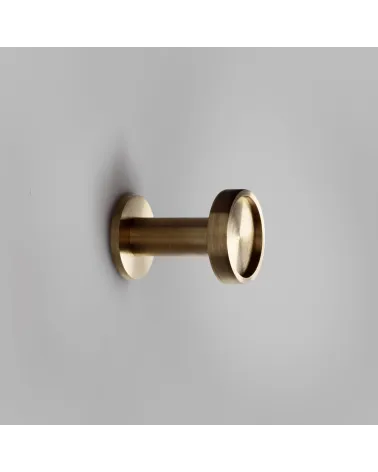 Appendiabiti da parete in ottone Ina S