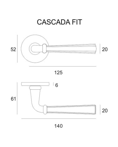 Maniglie porta design retrò CASCADA