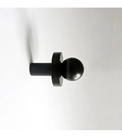 Appendiabiti da parete in ottone POLA nero