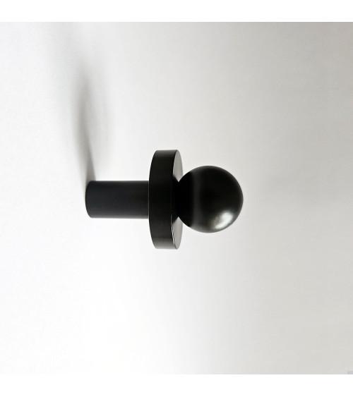 Appendiabiti da parete in ottone POLA nero