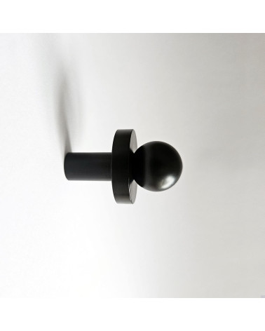 Appendiabiti da parete in ottone POLA nero
