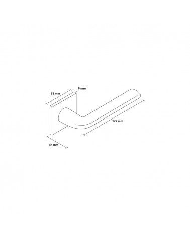 Maniglia per porta Scandi slim con dimensioni