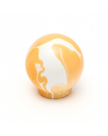 Pomello per mobile in legno di faggio arancione - maniglia design