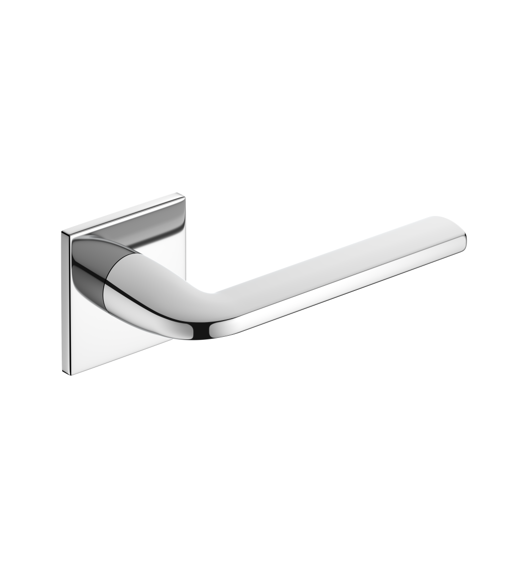 Maniglia per porta in cromo lucido Scandi slim design