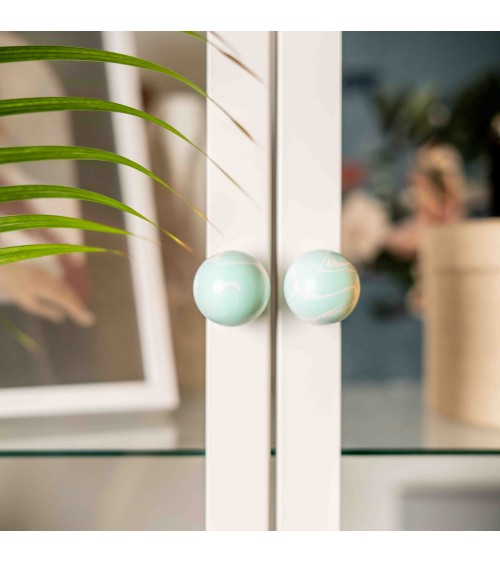 Pomello per mobile in legno di Faggio Aqua - maniglia design