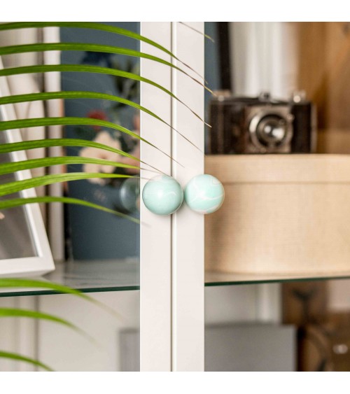 Pomello per mobile in legno di Faggio Aqua - maniglia design