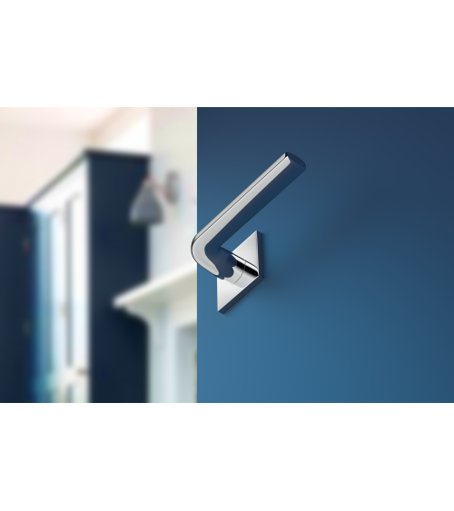Maniglia per porta in cromo lucido Scandi slim design