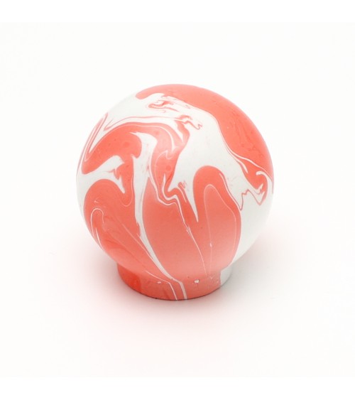 Pomello per mobile in legno di Faggio Rosso ciliegia - maniglia design