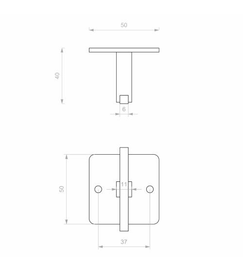 Pezzo gancio PTT 50*38MM