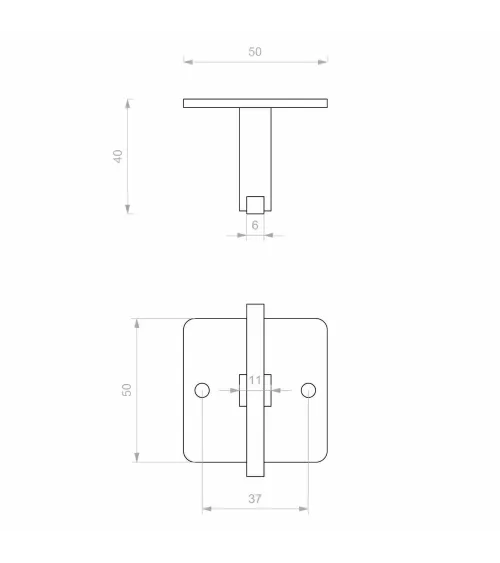 Pezzo gancio PTT 50*38MM