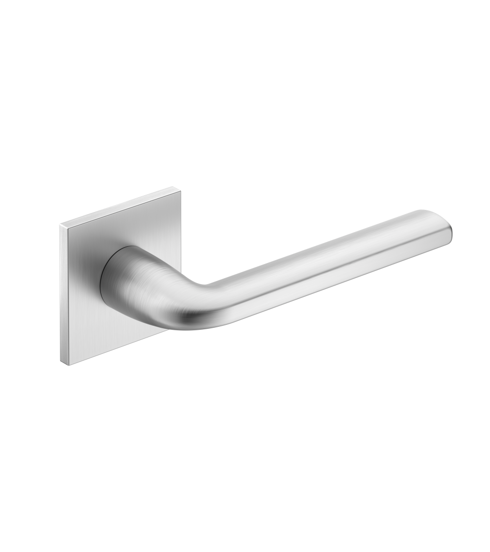 Maniglia per porta in cromo satinato Scandi slim design