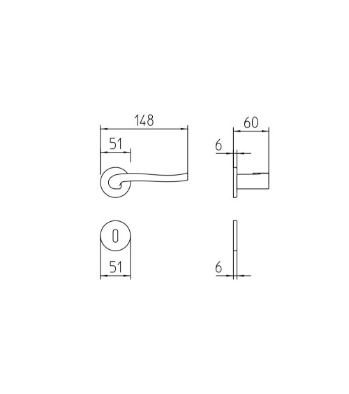 Maniglia per porta futuristica Mandelli Ola maniglia design