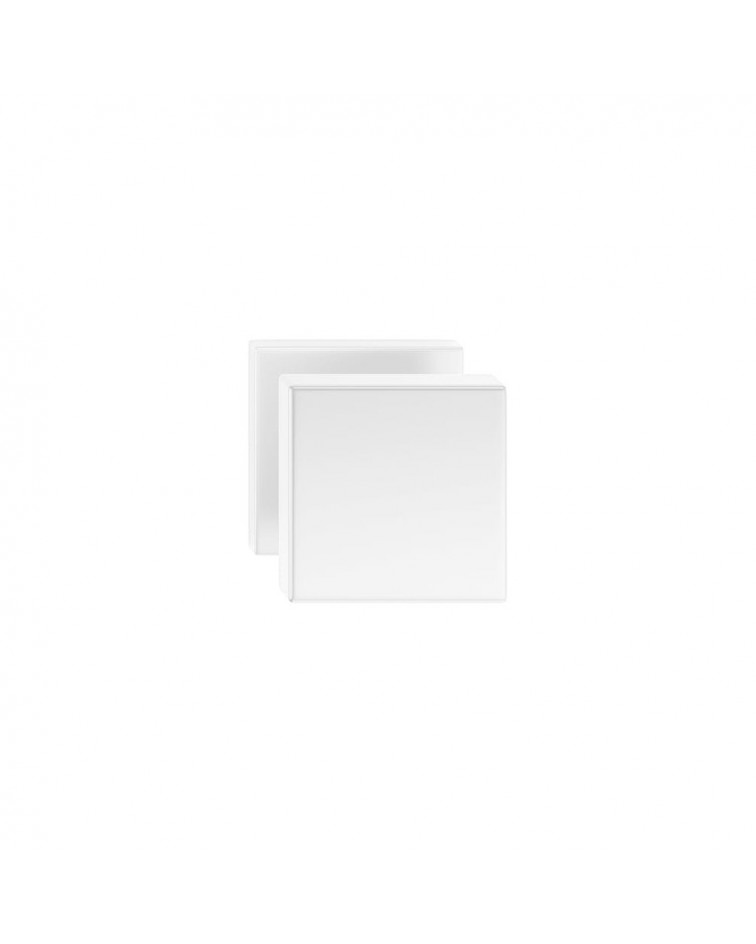 Pomello per porta bianco AEGIS quadrato - maniglia di design
